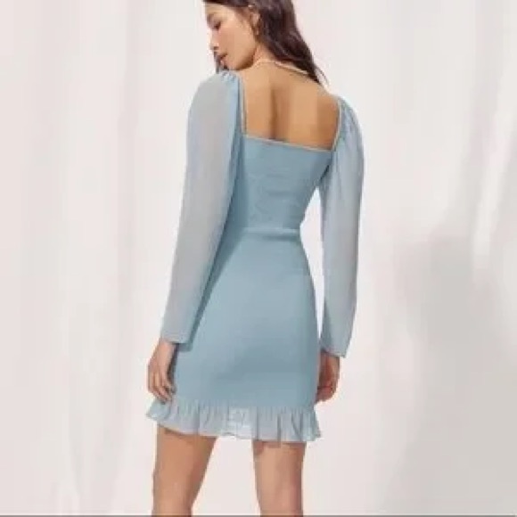 ARITZIA WILFRED BALLAD DRESS, BLUE, XS - Picture 2 of 6